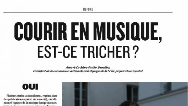 courir en musique est ce tricher