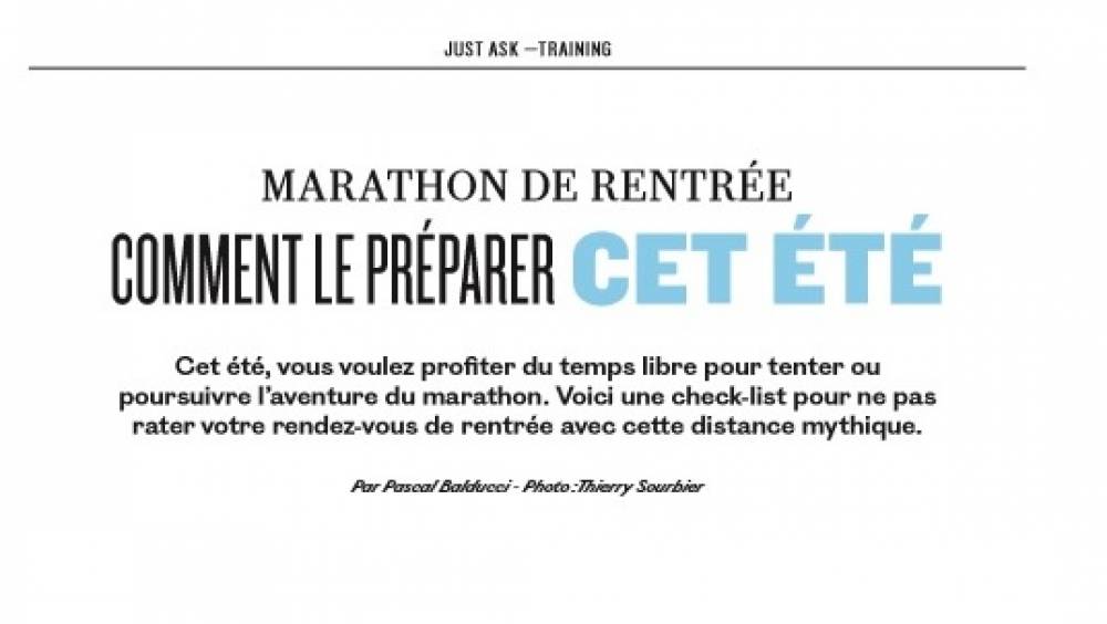 comment preparer un marathon cet ete