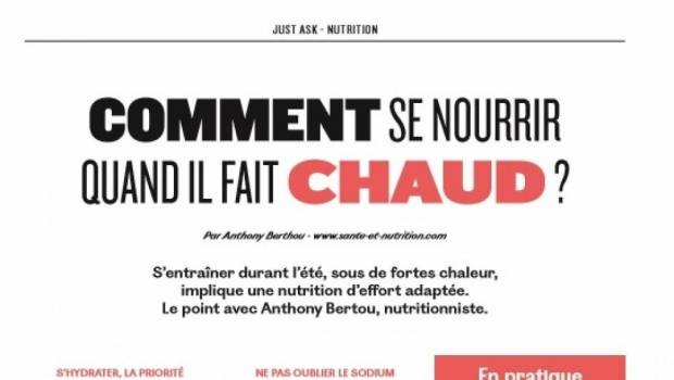 comment se nourrir quand il fait chaud