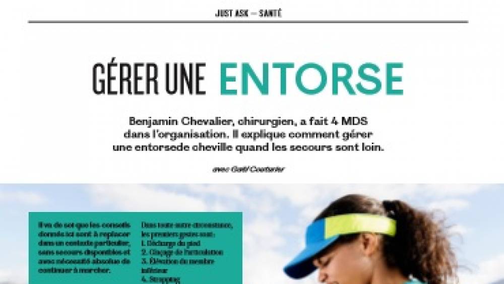 comment gerer une entorse