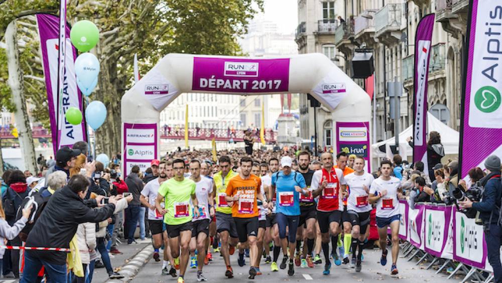 record daffluence sur run in lyon 2017