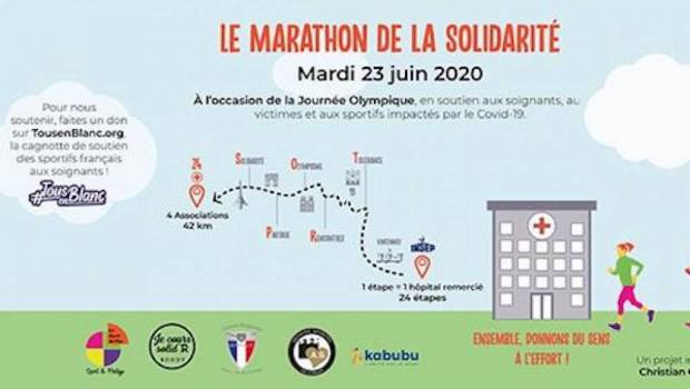 un marathon de la solidarite pour remercier les soignants