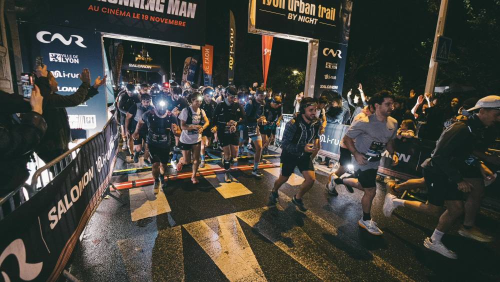 lyon urban trail night 2025 lyon devient terrain jeu film running man